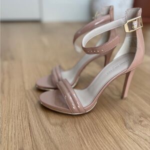 Kenneth Cole Blush Patent Ankle-Strap High Heels